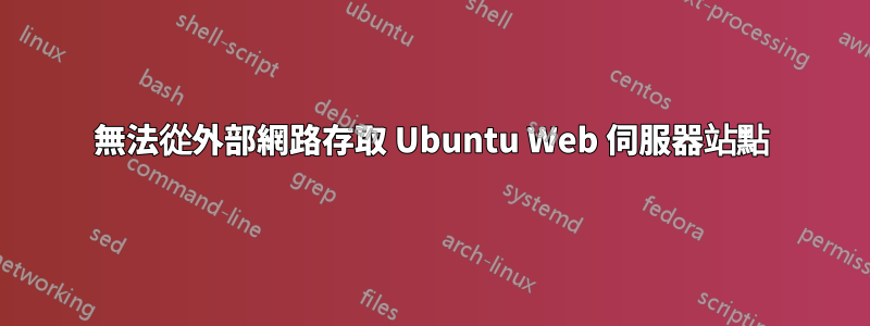 無法從外部網路存取 Ubuntu Web 伺服器站點