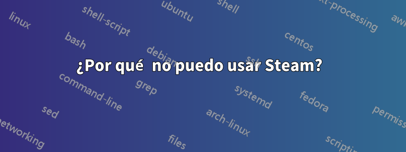 ¿Por qué no puedo usar Steam? 