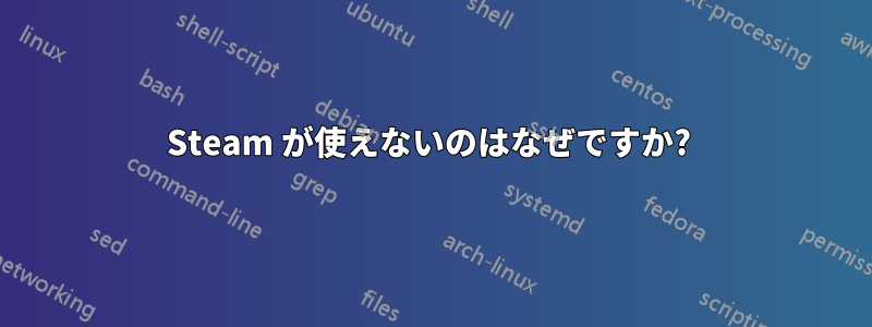 Steam が使えないのはなぜですか? 