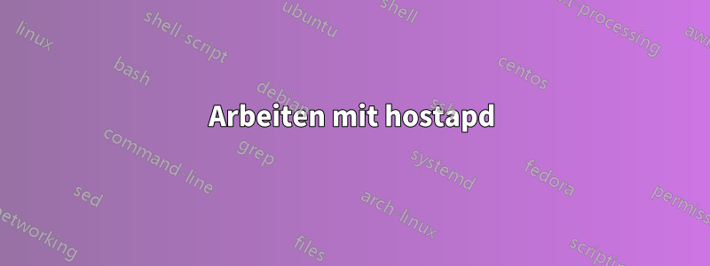 Arbeiten mit hostapd