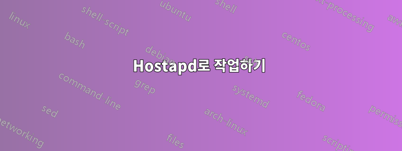 Hostapd로 작업하기