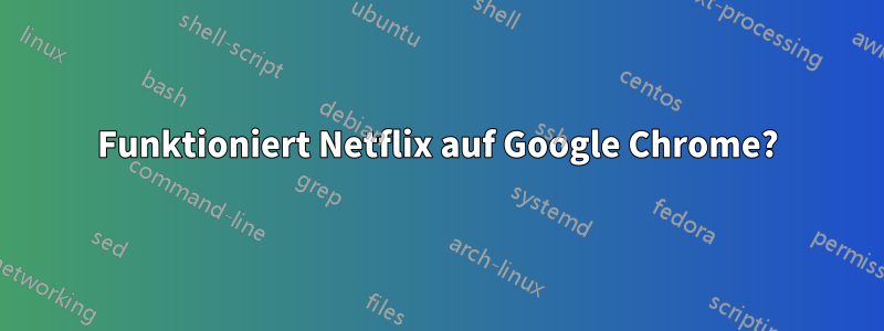 Funktioniert Netflix auf Google Chrome?