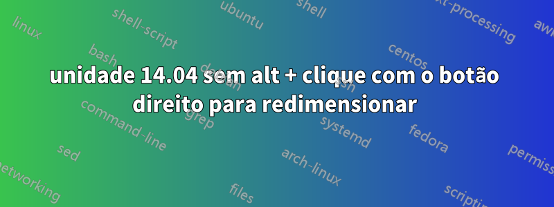 unidade 14.04 sem alt + clique com o botão direito para redimensionar