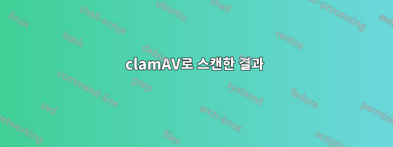 clamAV로 스캔한 결과