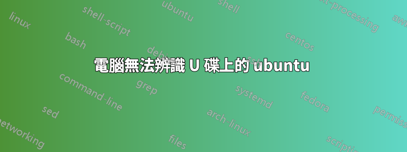 電腦無法辨識 U 碟上的 ubuntu