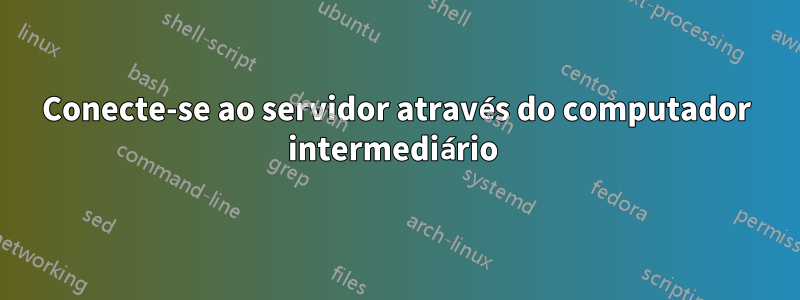 Conecte-se ao servidor através do computador intermediário 