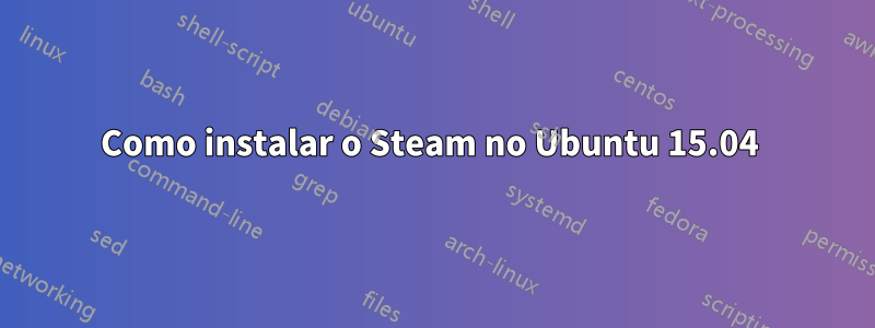 Como instalar o Steam no Ubuntu 15.04 