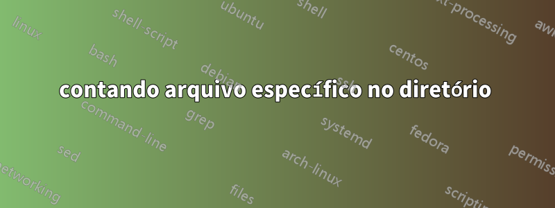 contando arquivo específico no diretório