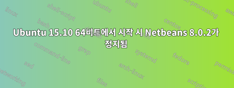 Ubuntu 15.10 64비트에서 시작 시 Netbeans 8.0.2가 정지됨