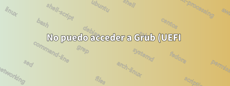 No puedo acceder a Grub (UEFI) en Sony VAIO Ubuntu 15.04 Dual Boot