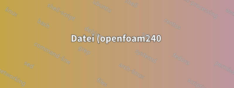 Datei (openfoam240) kann nicht von Sourceforge abgerufen werden