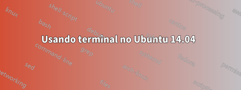 Usando terminal no Ubuntu 14.04 