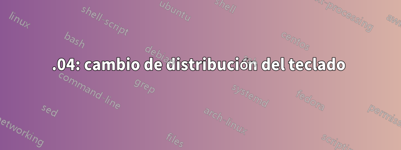 15.04: cambio de distribución del teclado