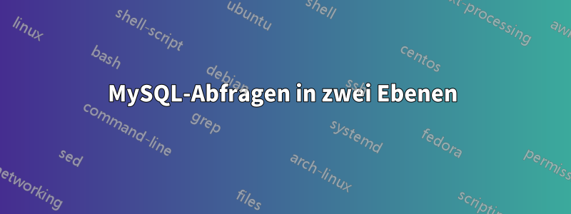 MySQL-Abfragen in zwei Ebenen