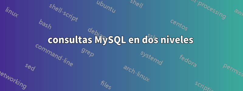 consultas MySQL en dos niveles