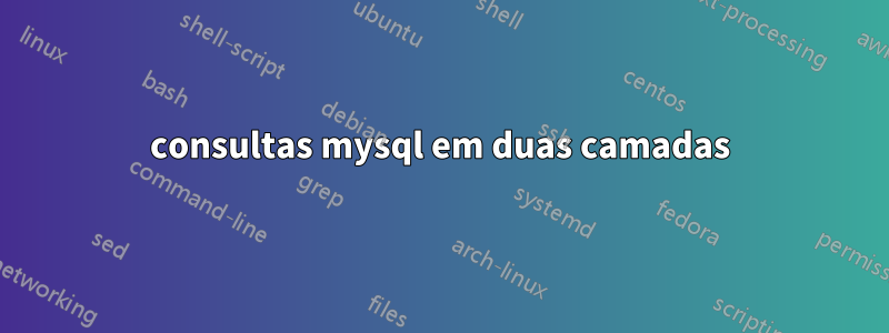 consultas mysql em duas camadas