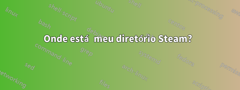 Onde está meu diretório Steam? 