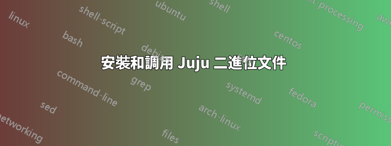 安裝和調用 Juju 二進位文件