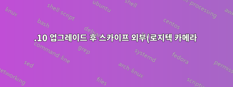 15.10 업그레이드 후 스카이프 외부(로지텍 카메라) 마이크 옵션이 사라졌습니다.