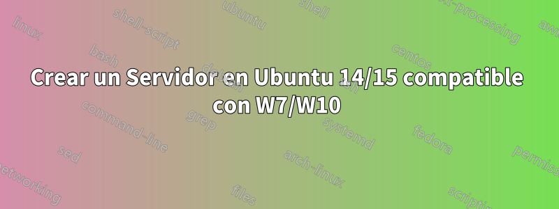 Crear un Servidor en Ubuntu 14/15 compatible con W7/W10