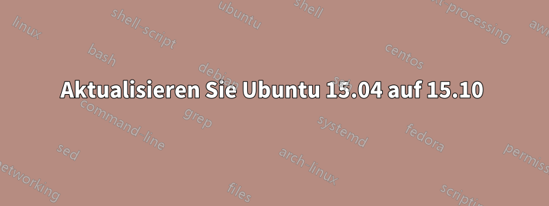 Aktualisieren Sie Ubuntu 15.04 auf 15.10