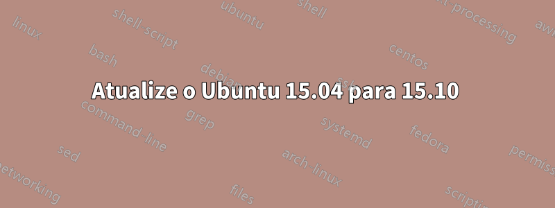 Atualize o Ubuntu 15.04 para 15.10