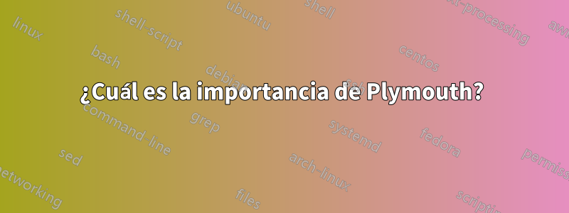 ¿Cuál es la importancia de Plymouth?