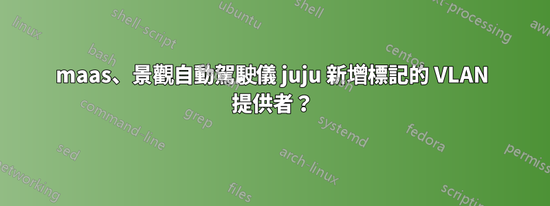 maas、景觀自動駕駛儀 juju 新增標記的 VLAN 提供者？