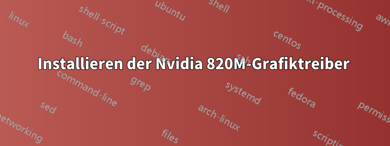 Installieren der Nvidia 820M-Grafiktreiber