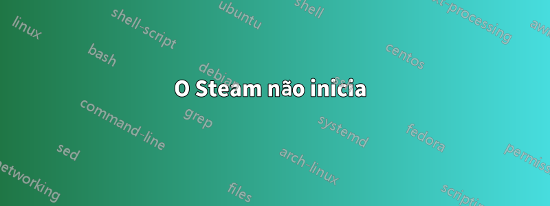 O Steam não inicia 