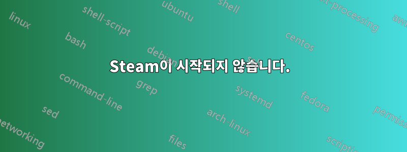 Steam이 시작되지 않습니다. 