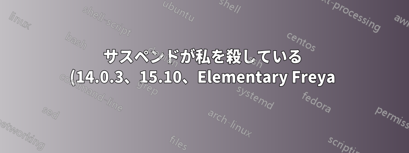 サスペンドが私を殺している (14.0.3、15.10、Elementary Freya) Acer Aspire E11