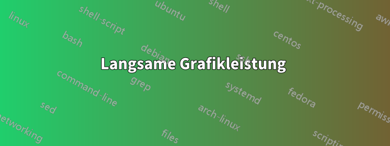 Langsame Grafikleistung