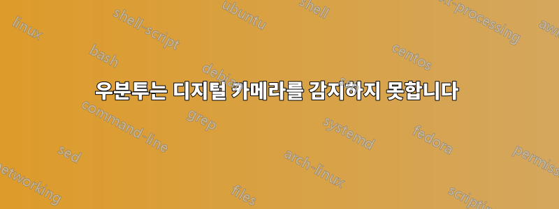 우분투는 디지털 카메라를 감지하지 못합니다