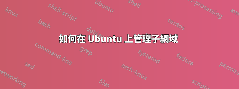 如何在 Ubuntu 上管理子網域