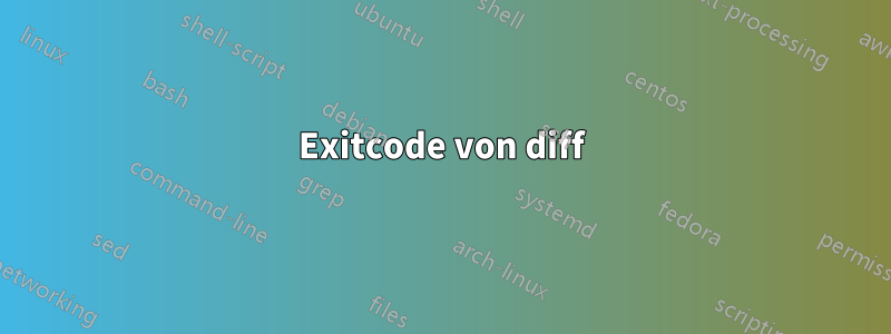 Exitcode von diff