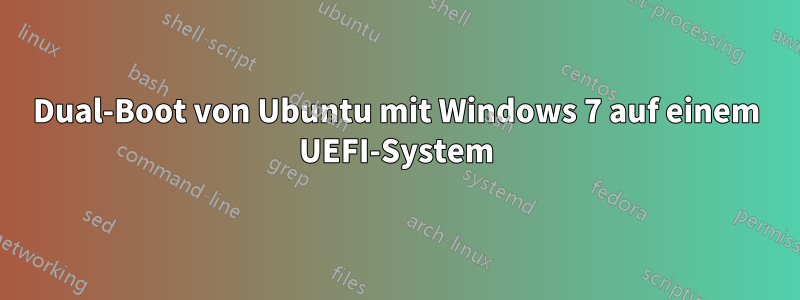 Dual-Boot von Ubuntu mit Windows 7 auf einem UEFI-System