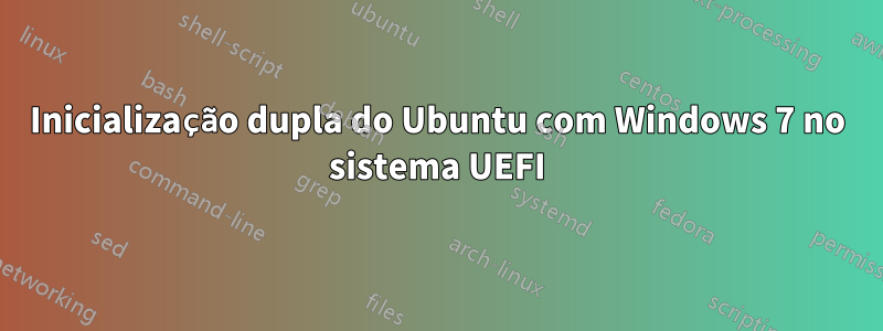 Inicialização dupla do Ubuntu com Windows 7 no sistema UEFI