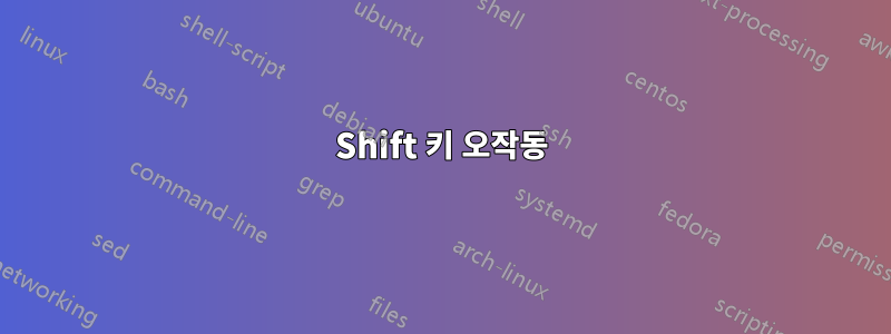 Shift 키 오작동