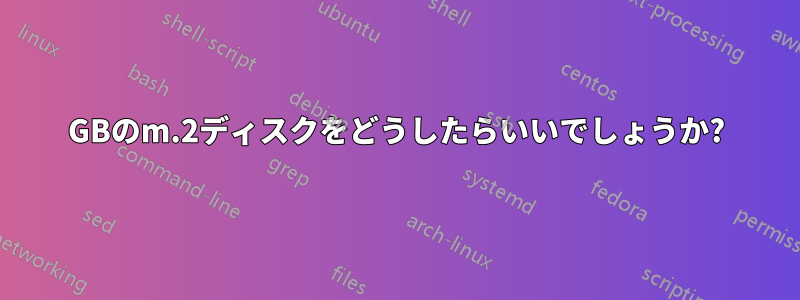 16GBのm.2ディスクをどうしたらいいでしょうか?