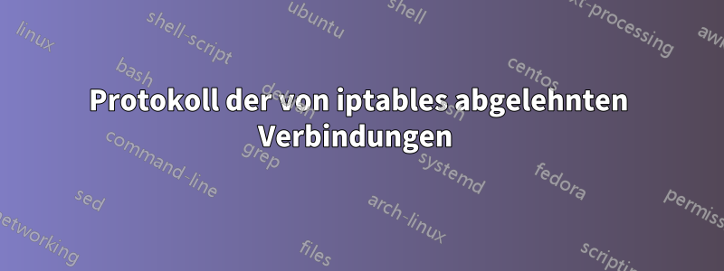 Protokoll der von iptables abgelehnten Verbindungen 