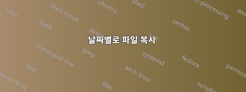 날짜별로 파일 복사
