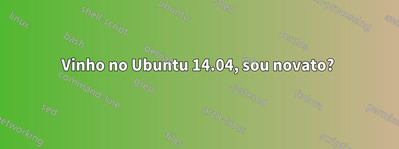 Vinho no Ubuntu 14.04, sou novato?