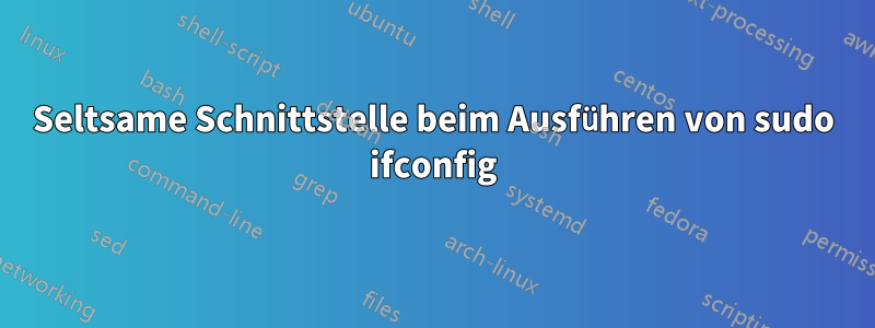 Seltsame Schnittstelle beim Ausführen von sudo ifconfig