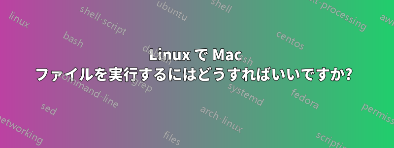 Linux で Mac ファイルを実行するにはどうすればいいですか? 
