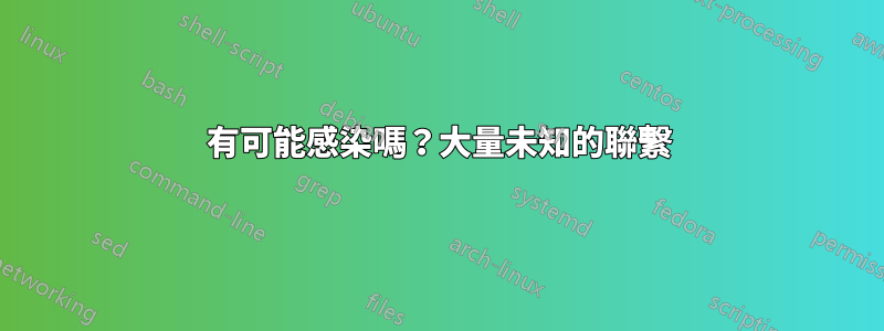 有可能感染嗎？大量未知的聯繫