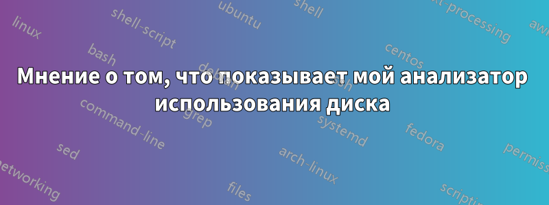 Мнение о том, что показывает мой анализатор использования диска