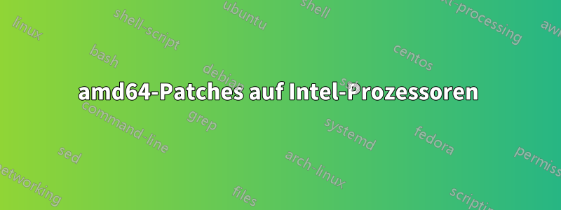amd64-Patches auf Intel-Prozessoren