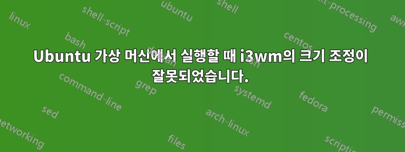 Ubuntu 가상 머신에서 실행할 때 i3wm의 크기 조정이 잘못되었습니다.