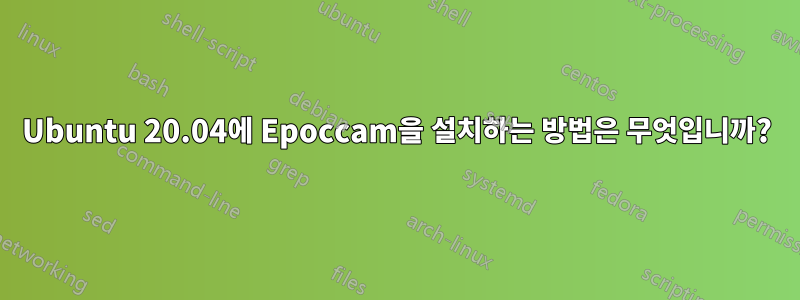 Ubuntu 20.04에 Epoccam을 설치하는 방법은 무엇입니까?